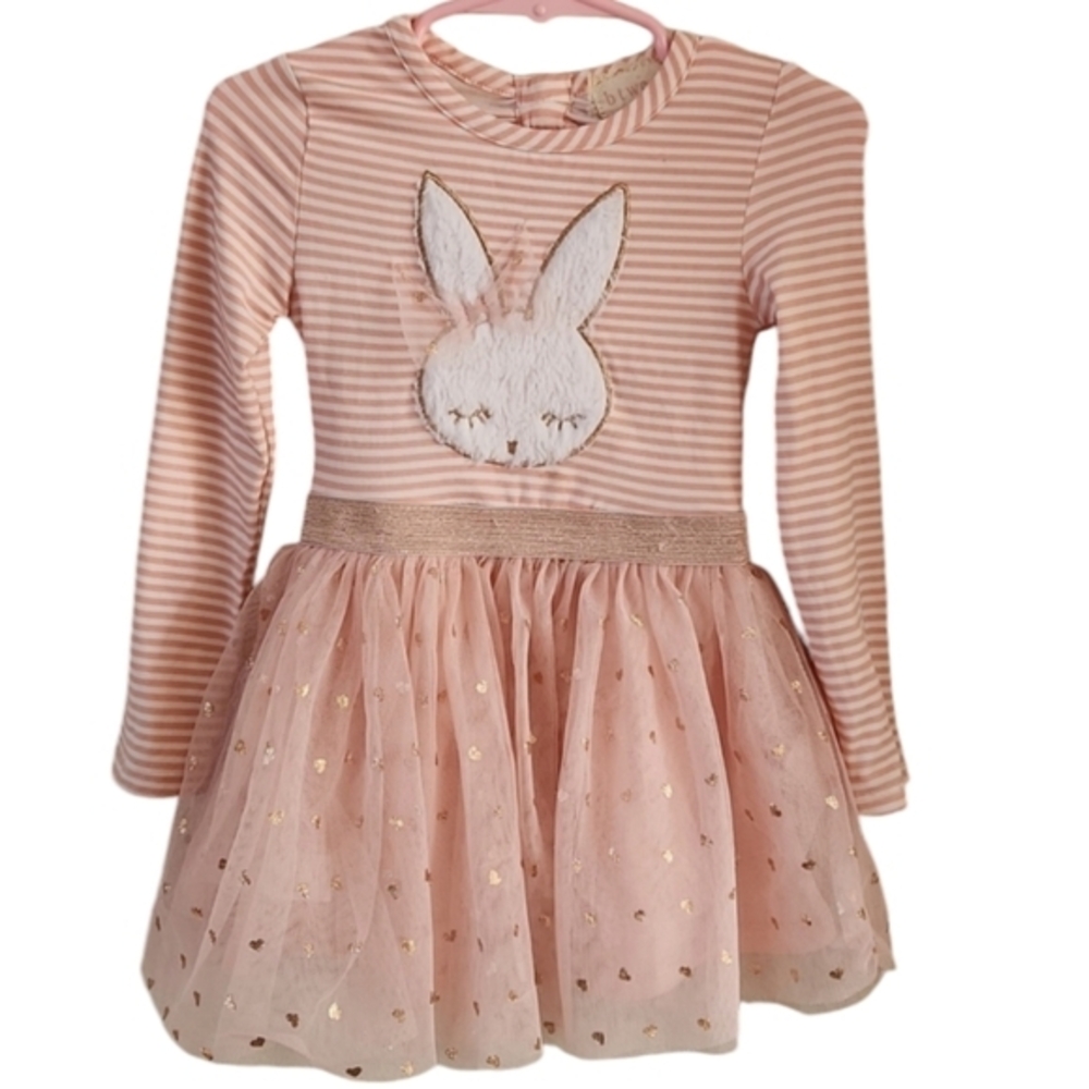 BTween‎ Girls Tutu Dress with Plush Embroidered Bunny
